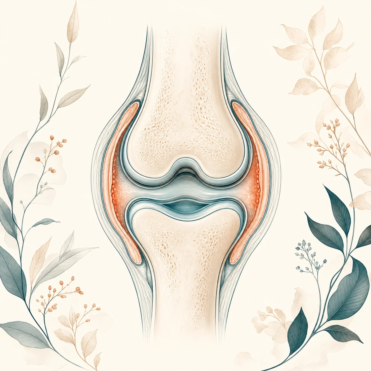 Anatomy illustration of joint pain and cartilage wear, St. Louis Pain Center