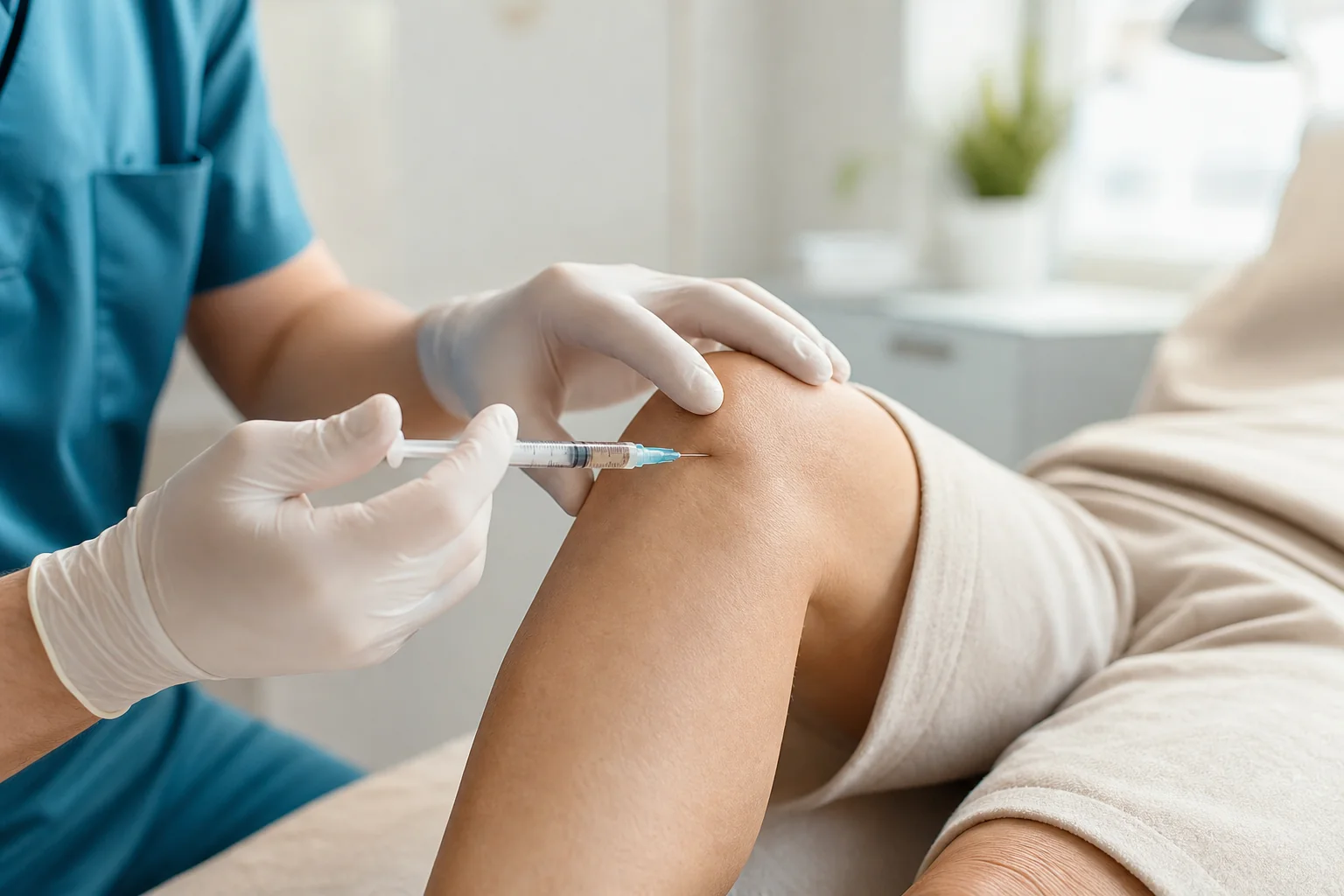Hyaluronic acid gel knee injection at St. Louis Pain Center in St. Louis, MO
