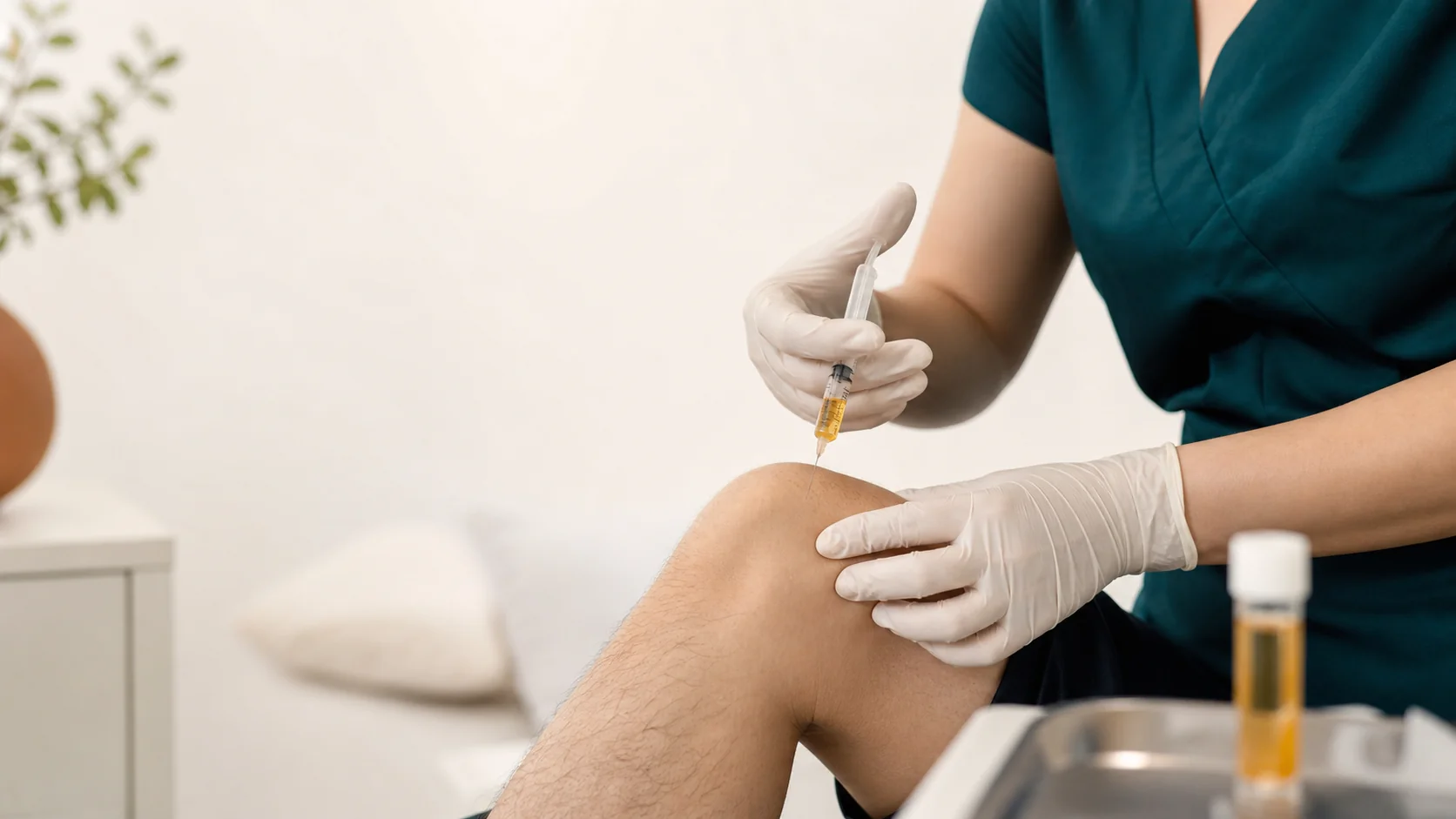 PRP therapy joint injection for pain relief at St. Louis Pain Center in St. Louis, MO